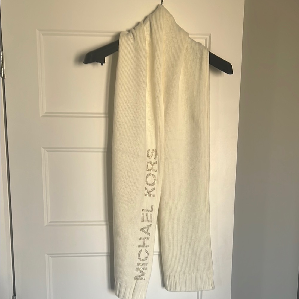 Michael Kors Ivory Knit Scarf